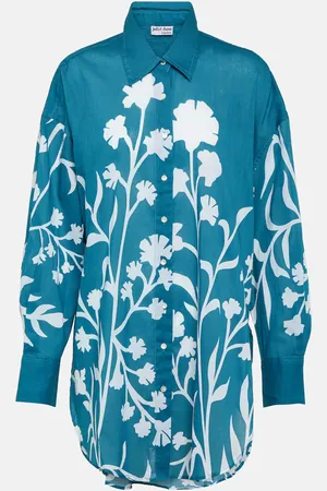 Juliet Dunn Majorelle cotton shirt