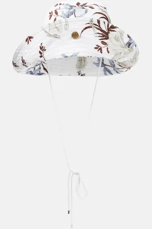 Erdem Floral linen-blend bucket hat