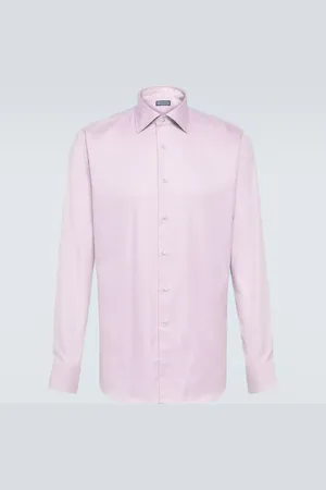 CANALI Cotton poplin shirt