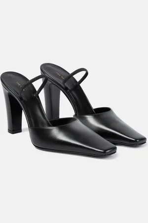 The Row Slingback leather pumps