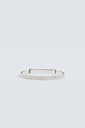 Balenciaga Logo hoop bracelet