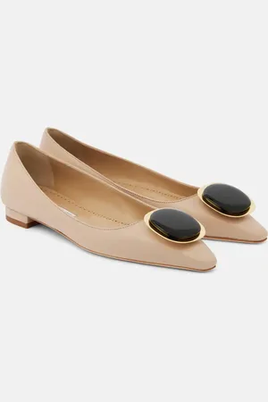 Manolo Blahnik Chiaran leather ballet flats