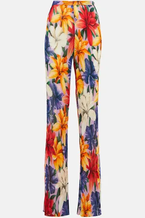 Etro High-rise straight floral pants