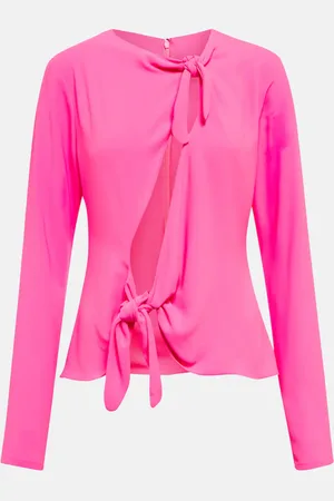 The Attico Self-tie cutout top