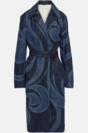 DRIES VAN NOTEN Embroidered denim coat