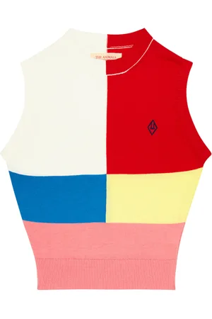 The Animals Observatory Parrot cotton sweater vest