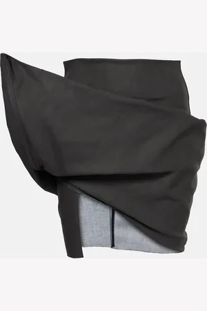 Rick Owens Draped cotton-blend miniskirt