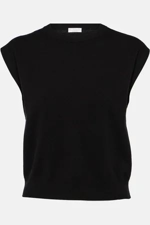 Brunello Cucinelli Ribbed-knit cashmere top