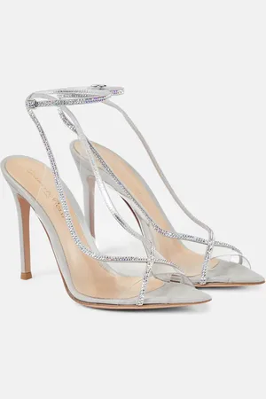 Gianvito Rossi Crystelle 105 embellished PVC sandals