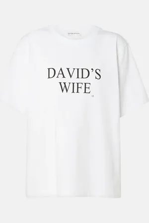 Victoria Beckham Printed cotton jersey T-shirt