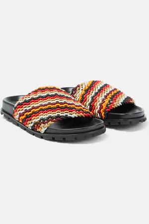 DRIES VAN NOTEN Striped slides
