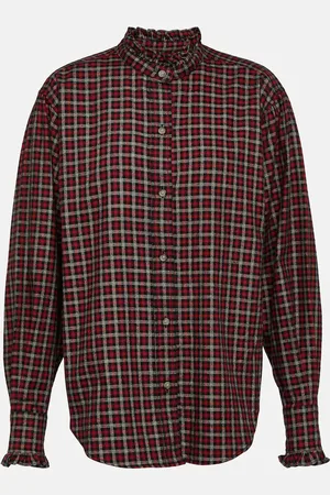 Marant Etoile Saoli checked cotton poplin shirt