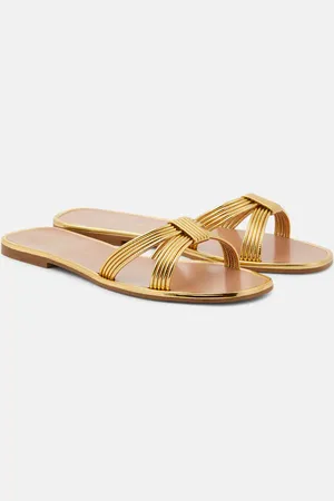 Aquazzura Film faux leather slides