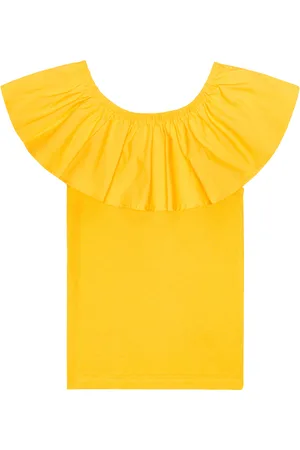 Molo Reca ruffle-trimmed cotton top