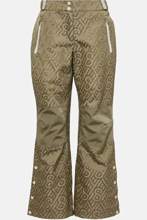 YVES SALOMON Logo printed ski pants