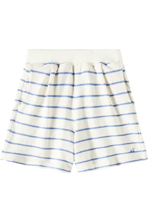 BONPOINT Cornelia striped cotton-blend shorts