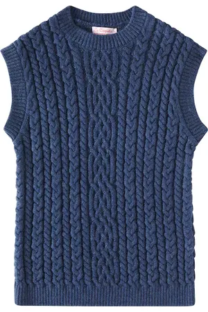 La Coqueta Alvaro cable-knit virgin wool sweater vest