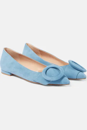 Gianvito Rossi Venezia suede ballet flats