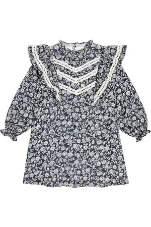 The New Society Adelaine floral lace-trimmed dress