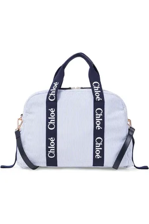 Chloé ChloÃ© Kids Logo striped diaper bag