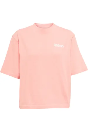 Reina Olga Brooke printed cotton tennis T-shirt