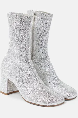 DRIES VAN NOTEN Glitter ankle boots