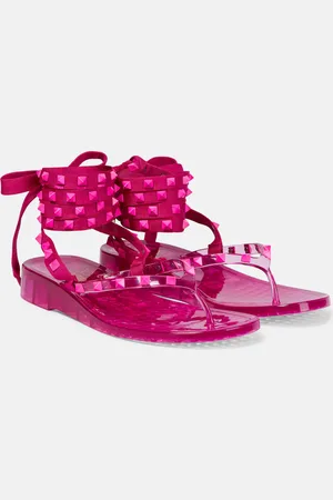 VALENTINO GARAVANI Rockstud PVC thong sandals