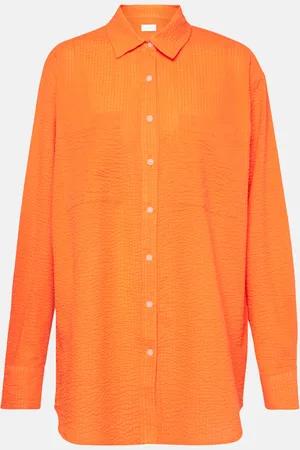 Jade Swim Mika sheer cotton shirt