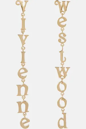 Vivienne Westwood Raimunda logo drop earrings