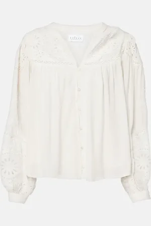 Velvet Libby open-knit blouse