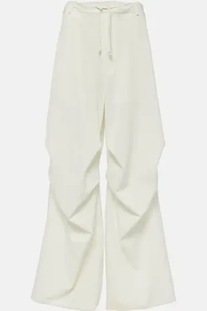Maison Margiela High-rise twill wide-leg pants