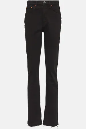 RE/DONE 70s high-rise split-hem bootcut jeans