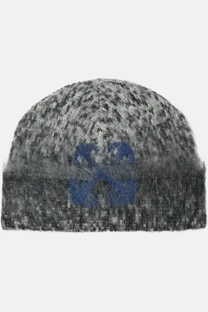 OFF-WHITE Label mohair-blend beanie
