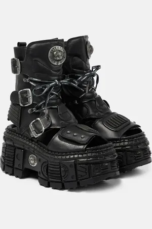 Vetements Leather platform boots