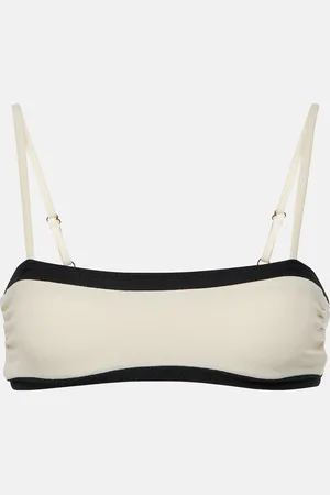 SAME Colorblocked bandeau bikini top