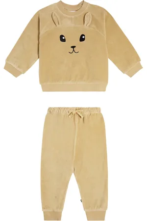 Molo Baby printed cotton jersey sweatshirt and sweatpants set