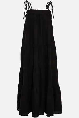 Velvet Charlie tiered linen maxi dress