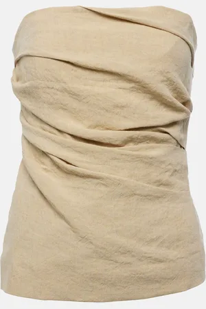 TOVE Izel strapless linen top