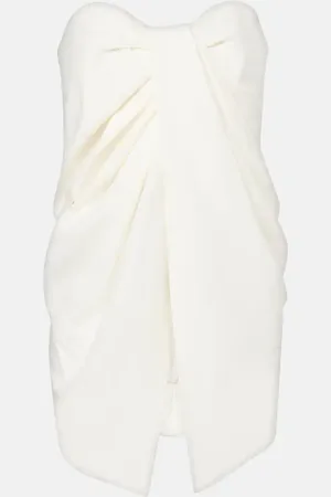 TOVE Tuiren draped linen and cotton-blend top