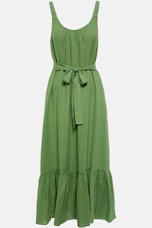Velvet Linen maxi dress