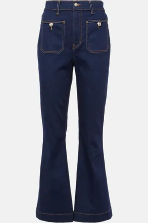 VERONICA BEARD Carson cropped flared jeans