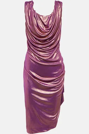Vivienne Westwood Draped metallic lamÃ© minidress