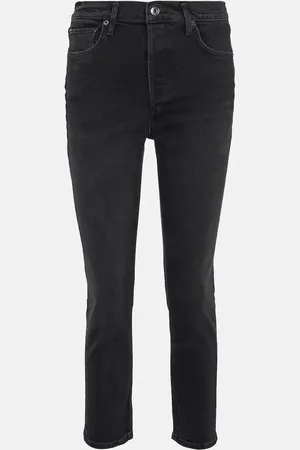 AGOLDE Riley high-rise cropped slim jeans