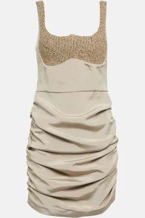 The Mannei Almeria ruched silk-blend minidress