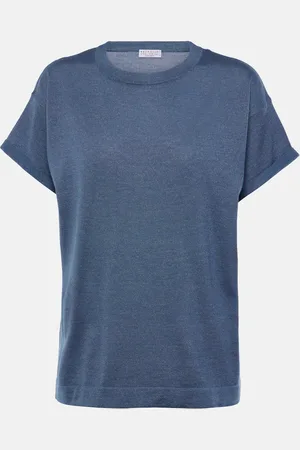 Brunello Cucinelli Knitted cashmere-blend top
