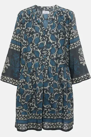 Velvet Talia printed cotton and silk minidress