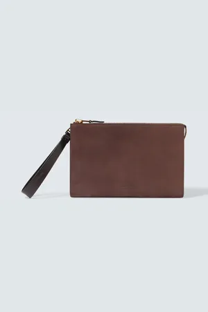 Tom Ford Mini leather pouch with strap