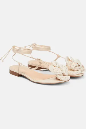 MAGDA BUTRYM Crochet and leather sandals