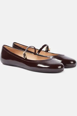 Gianvito Rossi Carla patent leather ballet flats