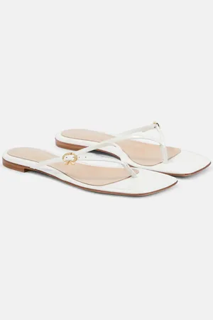 Gianvito Rossi Patent leather thong sandals